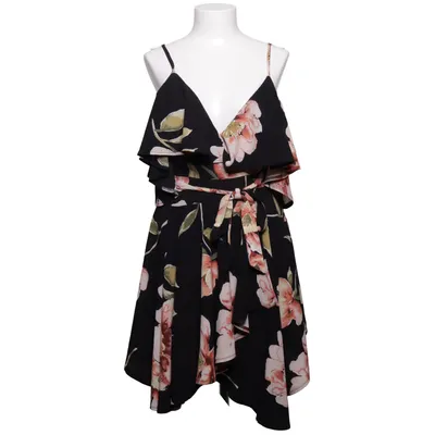 Wrap dress (Black, Multicolored) from Morning Mist Polyester