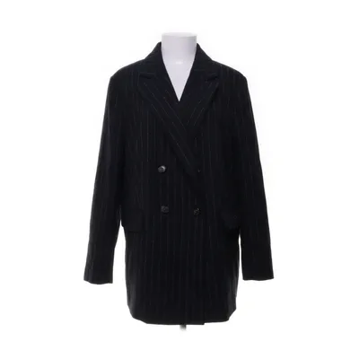 Blazer (Blue, Multicolored) from H&M Modern Classic Polyester, Viscose, Elastane, Acrylic