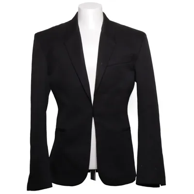 Blazer (Black) from Mugler x H&M Cupro, Wool