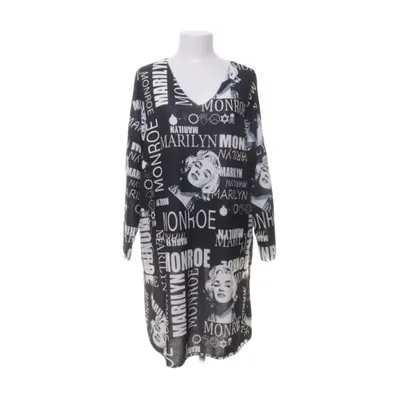 Jurk (Zwart, Wit) Elastaan, Polyester, Viscose