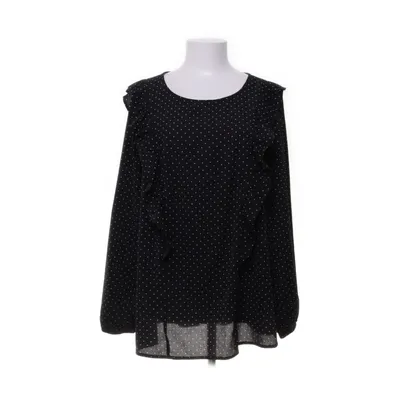 Blus (Svart, Vit) från Zizzi Elastan, Återvunnen polyester