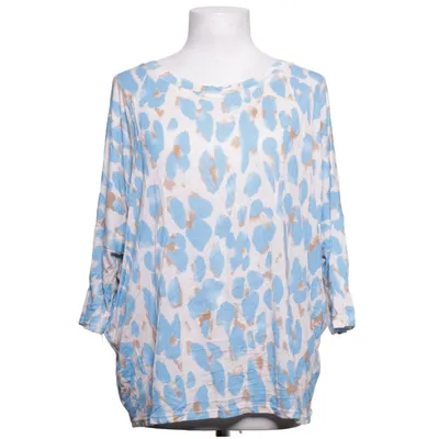 T-shirt (Blå, Beige) från Mooij Elastan, Viskos