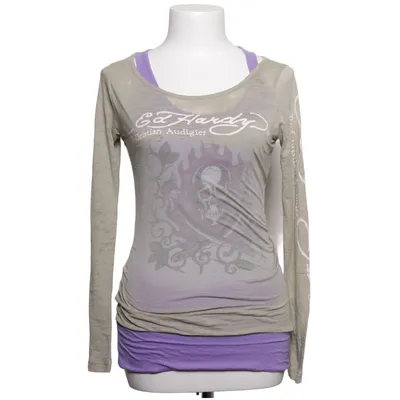 Top (Green, Purple) from Ed Hardy by Christian Audigier Cotton, Polyester