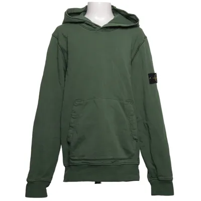 Sweat à capuche (Vert) de Stone Island Junior Coton