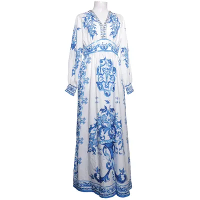 Maxi dress (Blue, White) from Buby.s Cotton, Polyester