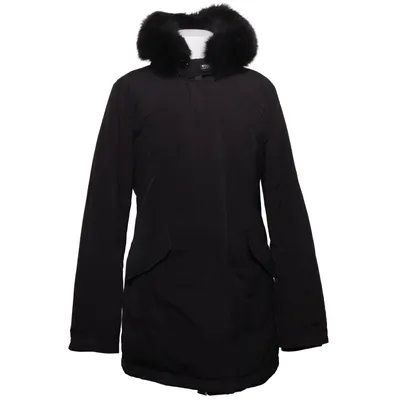 Dunkappa (Svart) från Woolrich Dun, Fjädrar, Rävpäls, Polyamid, Polyester