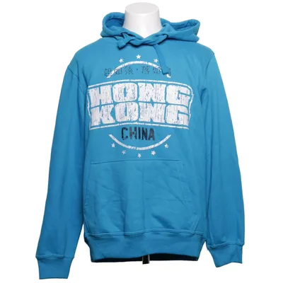 Capuchon sweater (Blauw) van Identic Man Katoen, Polyester