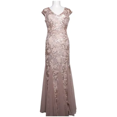 Robe de soirée (Beige, Multicolore) de Alex Evenings Polyester