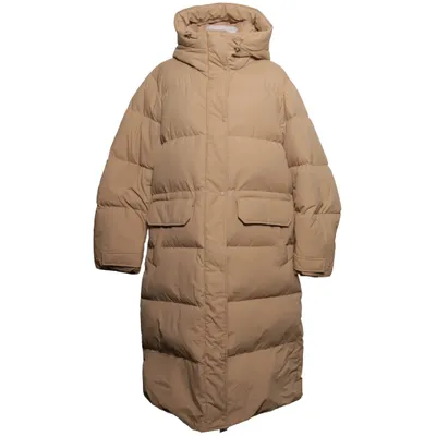 Dunkappa (Beige) från Uniqlo Dun, Elastan, Fjädrar, Polyamid, Polyester