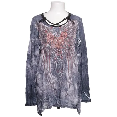 Långärmad t-shirt (Grå, Flerfärgad) från Tredy Polyester