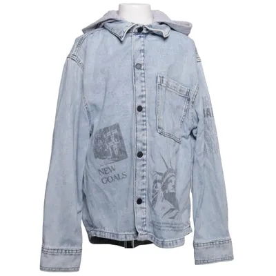 Veste en jean (Bleu, Gris) de Zara Coton, Viscose