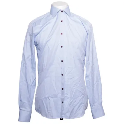 Shirt (Blauw) van John Henric Katoen