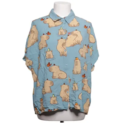Short sleeve shirt (Blue, Brown) from House Viscose