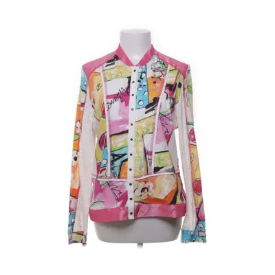 Cardigan (White, Multicolored) from Pause Café Cotton, Elastane, Polyamide, Polyester
