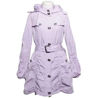Trench coat (Purple) from Burberry Acetate, Cupro, Polyester