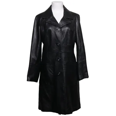 Läderkappa (Svart) från Supreme Acetat, Skinn