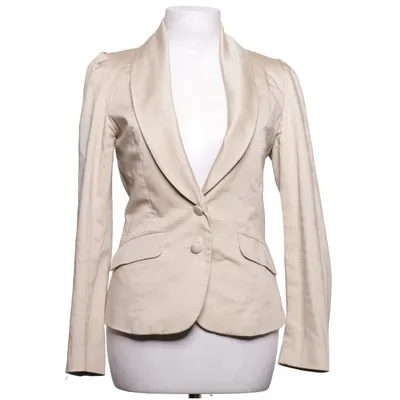 Blazer (Beige) from Edith & Ella Cotton, Elastane, Polyester