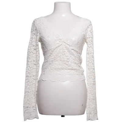 Top (Wit) van Zara Katoen, Elastaan, Polyamide