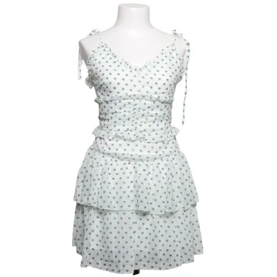Jurk (Wit, Groen) van Simplee Polyester