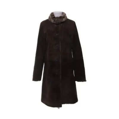 Shearlingjakke (Brun) fra L.O.G.G by H&M Polyester, Pels, Læder, Ruskind, Akryl