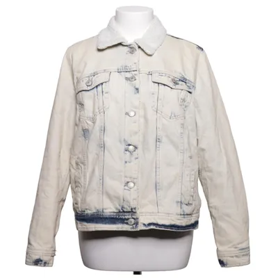 Gevoerde spijkerjas (Blauw, Wit) van Bershka Denim Collection Katoen