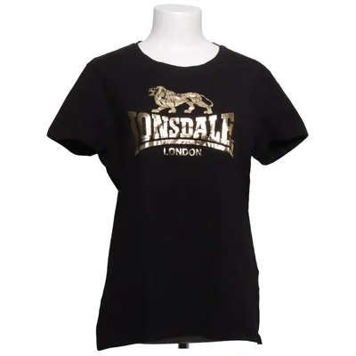 T-shirt (Noir) de Lonsdale Coton, Élasthane