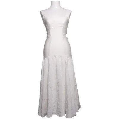 Långklänning (Vit) från Missguided Linne, Polyamid, Polyester, Viskos