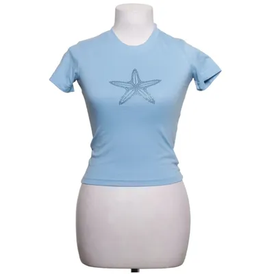 T-shirt (Blauw) van Silk Road Katoen, Gerecycled polyester