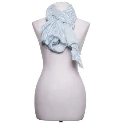 Shawl (Blue, White) from IB Laursen Cotton