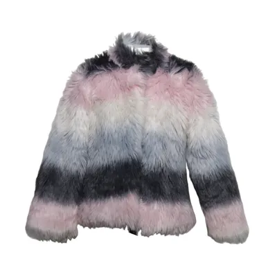 Pelzjacke (Pink, Grau, Weiß) von DeFacto Girls