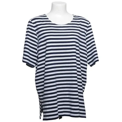 T-shirt (Blau, Weiß) von Refa Classic Acryl, Elasthan, Polyamid