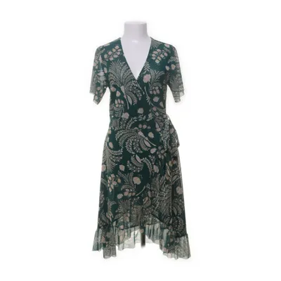 Omlottklänning (Grön, Beige) från Soaked Elastan, Polyester