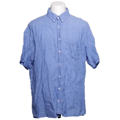 Kurzarmhemd (Blau) von Dahlin Leinen