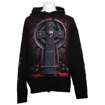 Hoodie (Black, Red) from Spiral Cotton