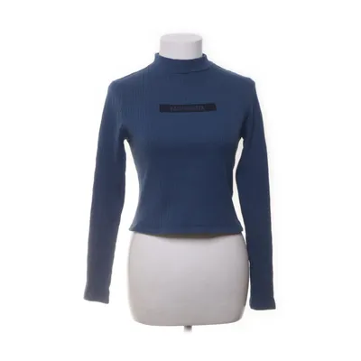 Crop top (Blauw) van MLY Katoen, Elastaan