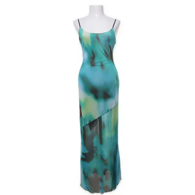 Långklänning (Grön, Flerfärgad) från Desigual Elastan, Polyester
