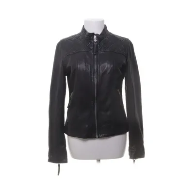 Leather jacket (Black) from Munderingskompagniet Cotton, Polyester, Leather