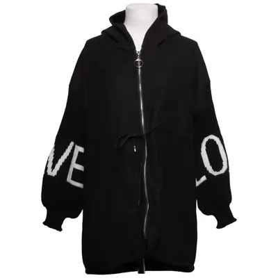 Jacket (Black, White) from New Collection Acrylic, Cotton, Polyester
