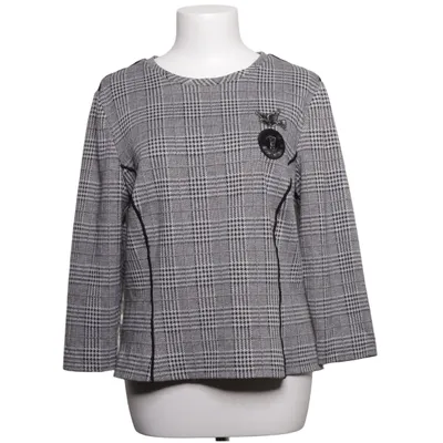Langærmet t-shirt (Grå, Sort) fra No1 Bomuld, Elastan, Polyester, Viscose