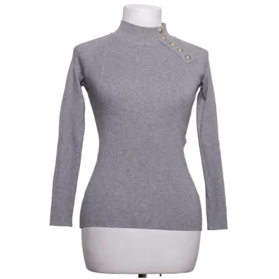 Pul à col roulé (Gris) de Lilie Rose Coton, Polyester