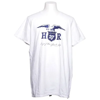 T-shirt (Vit, Blå) från Hampton Republic 27 Bomull