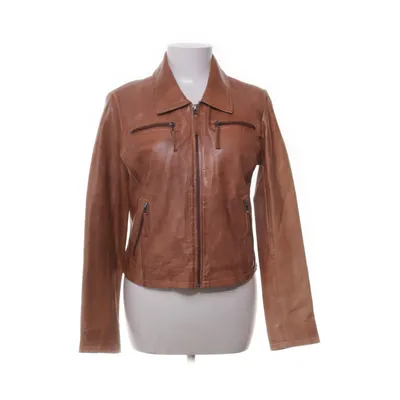 Läderjacka (Beige, Brun) från Alice Bizous Skinn, Polyester