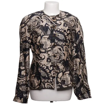 Blazer (Black, Beige) from TH. Braun Silk, Wool