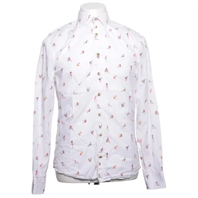Shirt (White, Multicolored) from Colours & Sons Cotton