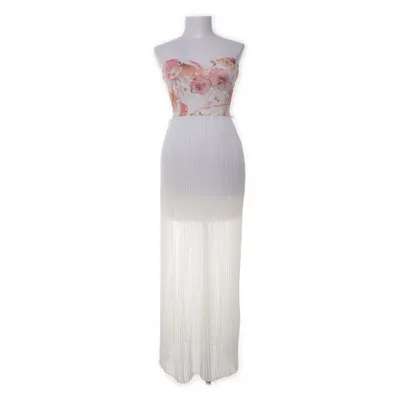 Maxi dress (White, Pink) from Soho Polyester