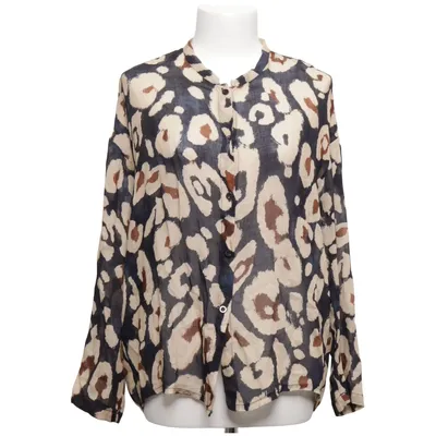 Bluse (Sort, Beige, Brun) fra Reunion Silke, Viscose