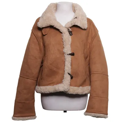 Shearlingjacka (Brun, Beige)
