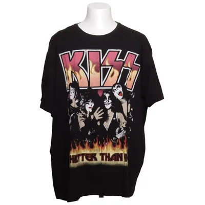 T-shirt (Zwart) van Kiss Katoen