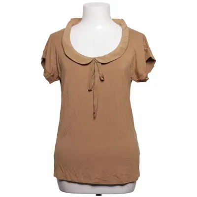 Top (Bruin) van Talking French Elastaan, Zijde, Viscose