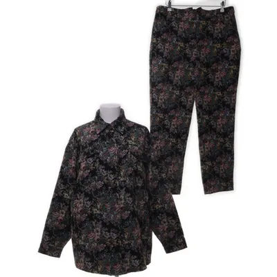 Outdoor set (Zwart, Meerkleurig) van Gina Tricot Katoen, Polyester, Viscose